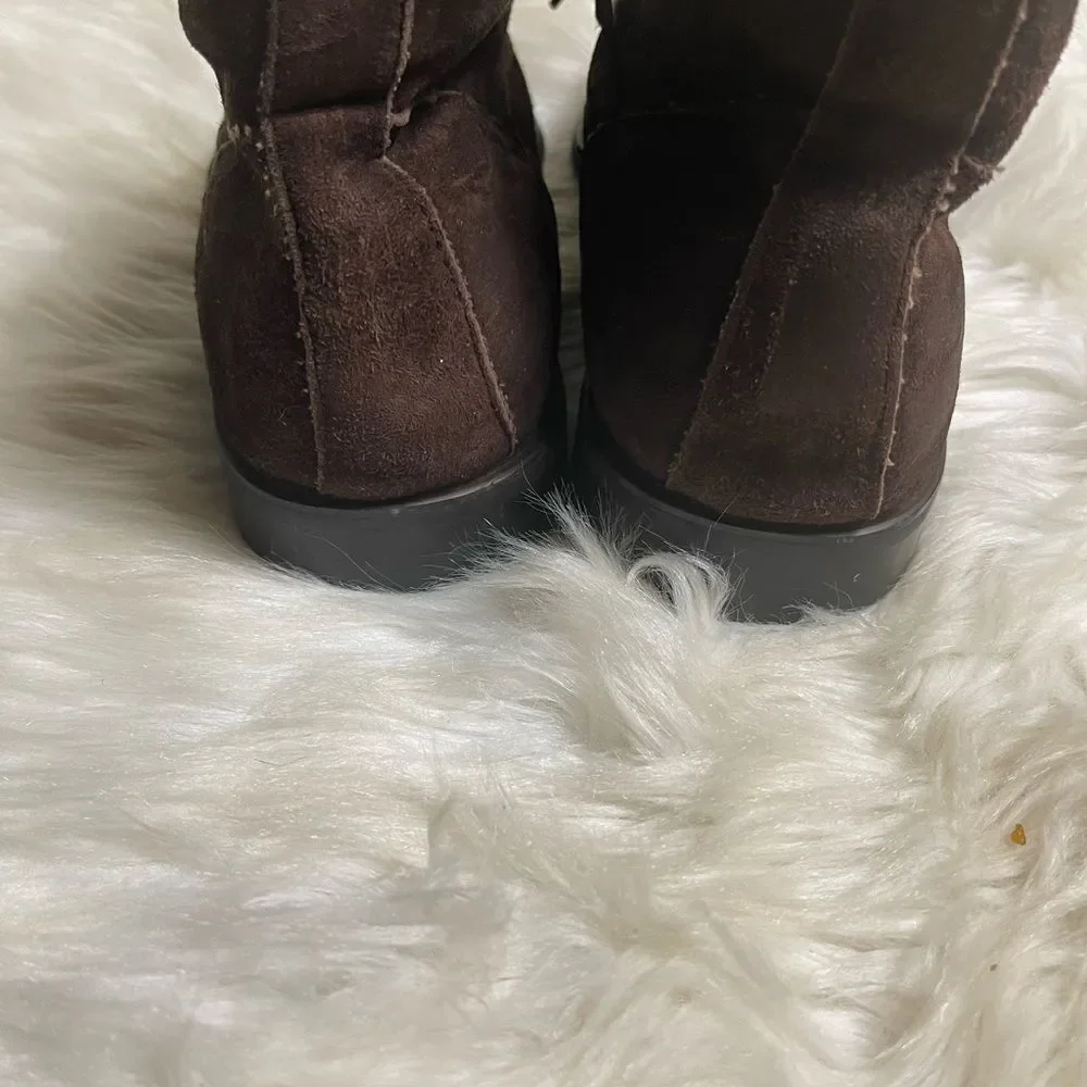 Fratelli Select leather Brown Suede high top lace up  Men’s shoes size 10M